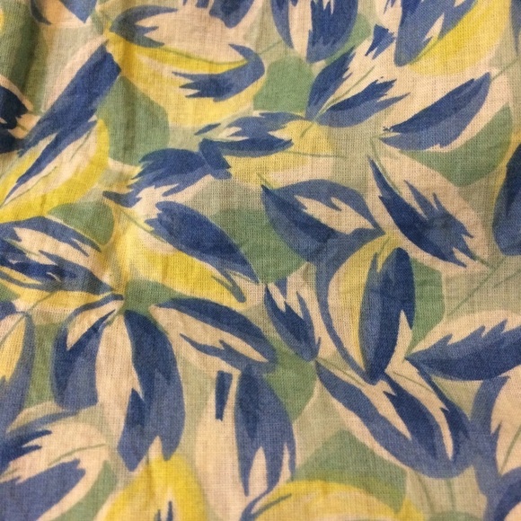3/$30 ANTHROPOLOGIE VIOLA WATERCOLOR PAINT PAINTERLY RUFFLE TIE WAIST TOP sz 0 - Picture 10 of 10